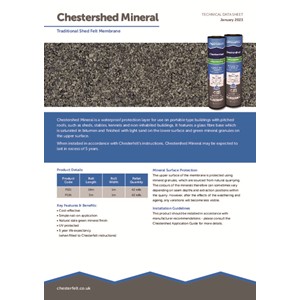ChestesShed Light Duty Shed Felt - 1 x 10m