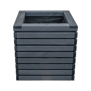 Contemporary Square Planter Black