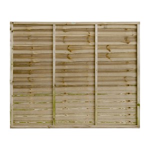 Green Pressure Treated Superior Lap Panel 1.5m (h)