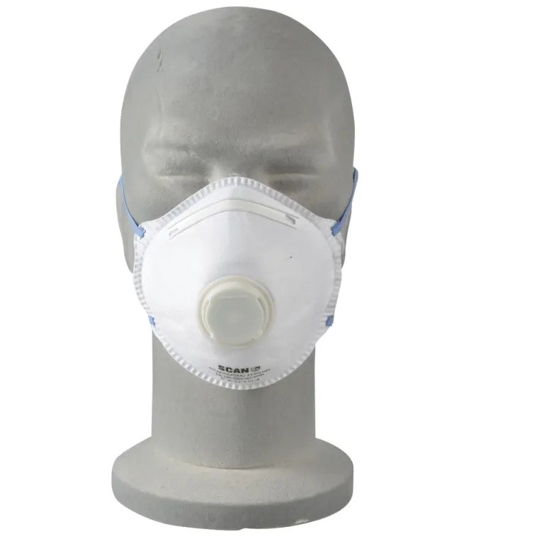 Scan Moulded Disposable Mask Valved FFP2 Protection (Pack 10)