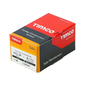 Timco Solo Chipboard & Woodscrews 4.0 x 30mm