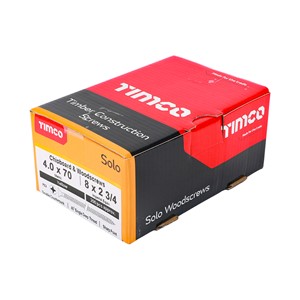 Timco Solo Chipboard & Woodscrews 4.0 x 70mm