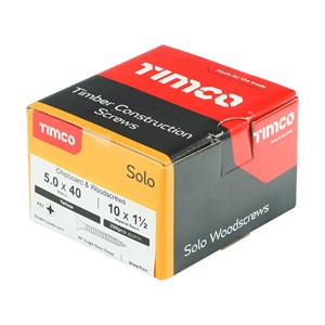 Timco Solo Chipboard & Woodscrews 5.0 x 40mm