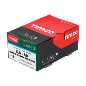 Timco A2 Stainless Steel Screws 5.0 x 50mm